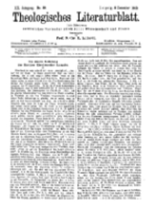Theologisches Literaturblatt, 8. Dezember 1899, Nr 49.