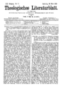 Theologisches Literaturblatt, 16. März 1900, Nr 11.