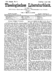 Theologisches Literaturblatt, 6. April 1900, Nr 14.