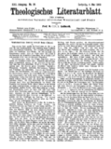 Theologisches Literaturblatt, 4. Mai 1900, Nr 18.