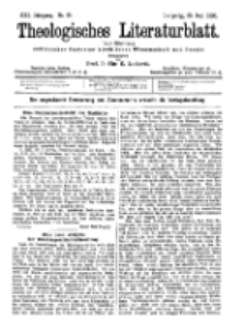 Theologisches Literaturblatt, 22. Juni 1900, Nr 25.