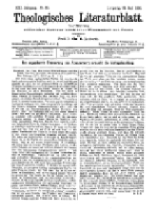 Theologisches Literaturblatt, 29. Juni 1900, Nr 26.