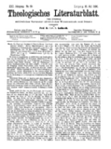 Theologisches Literaturblatt, 20. Juli 1900, Nr 29.