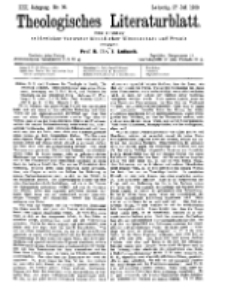 Theologisches Literaturblatt, 27. Juli 1900, Nr 30.