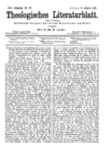 Theologisches Literaturblatt, 10. August 1900, Nr 32.