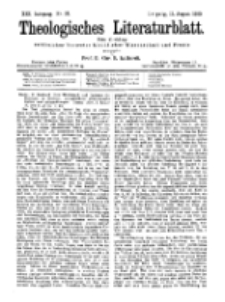 Theologisches Literaturblatt, 17. August 1900, Nr 33.