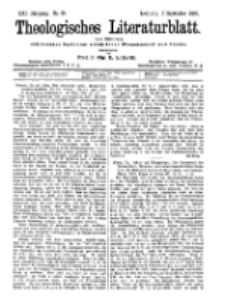 Theologisches Literaturblatt, 7. September 1900, Nr 36.