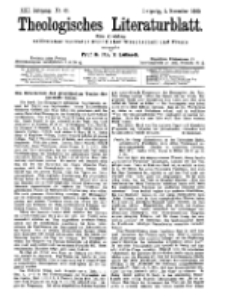 Theologisches Literaturblatt, 2. November 1900, Nr 44.