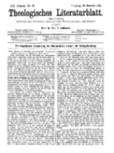 Theologisches Literaturblatt, 28. Dezember 1900, Nr 52.