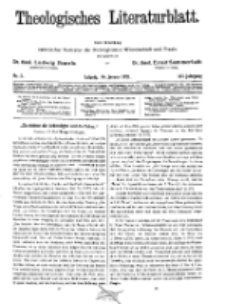 Theologisches Literaturblatt, 16. Januar 1931, Nr 2.