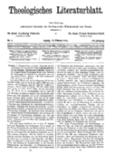 Theologisches Literaturblatt, 13. Februar 1931, Nr 4.