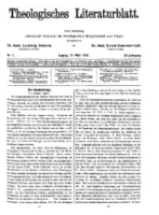 Theologisches Literaturblatt, 27. März 1931, Nr 7.