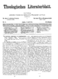 Theologisches Literaturblatt, 17. Juli 1931, Nr 15.