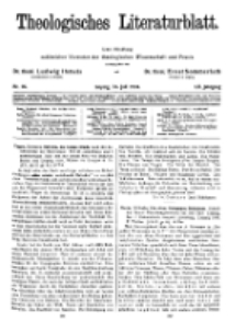 Theologisches Literaturblatt, 31. Juli 1931, Nr 16.