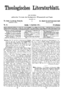 Theologisches Literaturblatt, 11. September 1931, Nr 19.