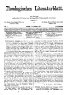 Theologisches Literaturblatt, 12. Februar 1932, Nr 4.
