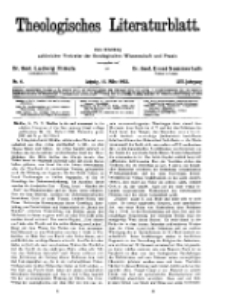 Theologisches Literaturblatt, 11. März 1932, Nr 6.