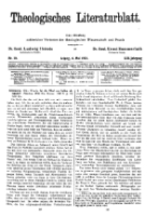 Theologisches Literaturblatt, 6. Mai 1932, Nr 10.