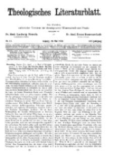 Theologisches Literaturblatt, 20. Mai 1932, Nr 11.