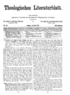 Theologisches Literaturblatt, 29. Juli 1932, Nr 16.