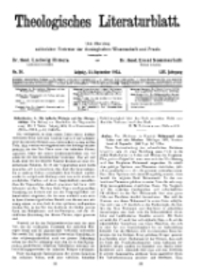 Theologisches Literaturblatt, 23. September 1932, Nr 20.