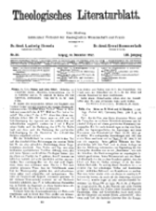 Theologisches Literaturblatt, 16. Dezember 1932, Nr 26.