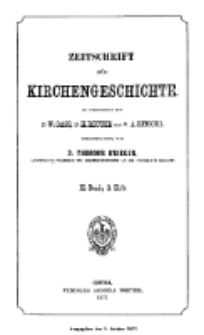 Zeitschrift für Kirchengeschichte, 1877, Bd. 2, H. 2.