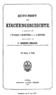 Zeitschrift für Kirchengeschichte, 1879, Bd. 3, H. 3.