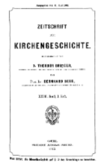 Zeitschrift für Kirchengeschichte, 1902, Bd. 23, H. 2.