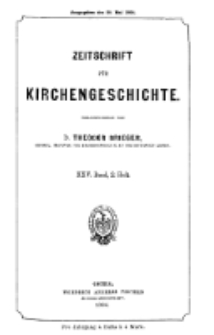 Zeitschrift für Kirchengeschichte, 1904, Bd. 25, H. 2.