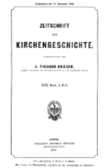 Zeitschrift für Kirchengeschichte, 1904, Bd. 25, H. 4.