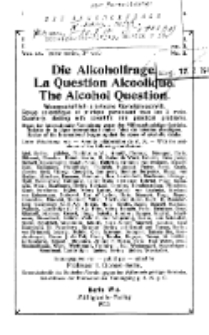 Die Alkoholfrage, 1913, Jg. IX, H. 2