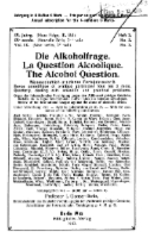Die Alkoholfrage, 1913, Jg. IX, H. 3