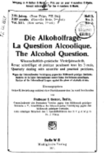 Die Alkoholfrage, 1917, Jg. XIII, H. 2