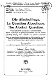 Die Alkoholfrage, 1918, Jg. XIV, H. 3