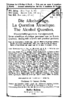 Die Alkoholfrage, 1920, Jg. XVI, H. 2/3