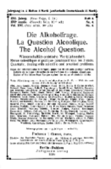 Die Alkoholfrage, 1920, Jg. XVI, H. 4