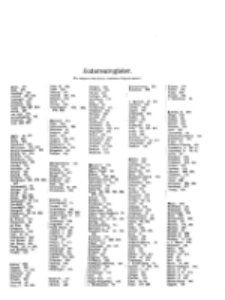 Aerztliche Sachverständigen-Zeitung, (Autorenregister) 8. Jg. 1902