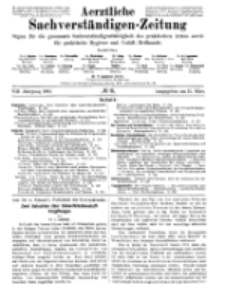 Aerztliche Sachverständigen-Zeitung, 8. Jg. 15. März 1902, No 6.
