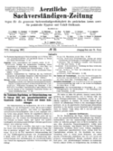 Aerztliche Sachverständigen-Zeitung, 8. Jg. 15. Juni 1902, No 12.