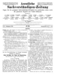 Aerztliche Sachverständigen-Zeitung, 8. Jg. 1. Juli 1902, No 13.