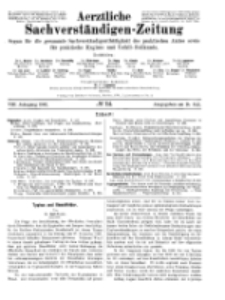 Aerztliche Sachverständigen-Zeitung, 8. Jg. 15. Juli 1902, No 14.