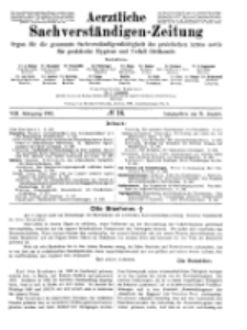 Aerztliche Sachverständigen-Zeitung, 8. Jg. 15. August 1902, No 16.