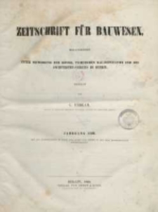 Inhalt des XVIII Jahrgangs