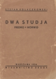 Dwa studja : Fredro, Norwid