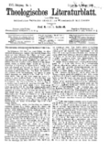 Theologisches Literaturblatt, 4. Januar 1895, Nr 1.