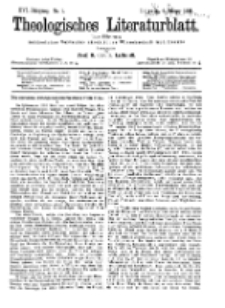 Theologisches Literaturblatt, 4. Januar 1895, Nr 1.