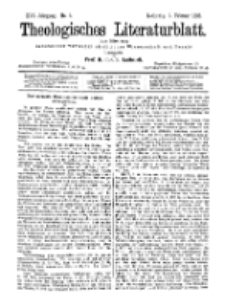 Theologisches Literaturblatt, 1. Februar 1895, Nr 5.