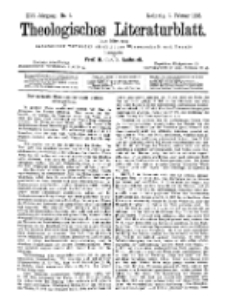 Theologisches Literaturblatt, 1. Februar 1895, Nr 5.