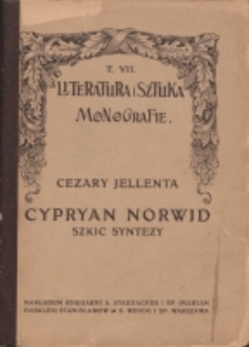 Cypryan Norwid : szkic syntezy